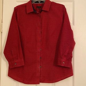 Talbots Red and Blue Shirt